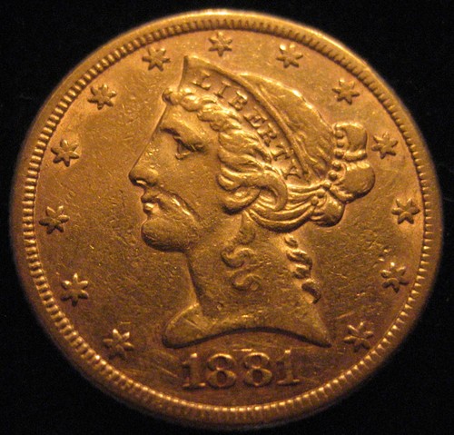 Mds usa five dollars 1881 - five,