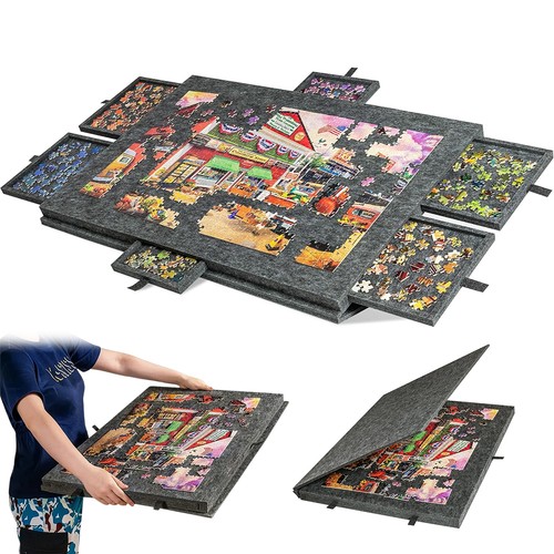 Puzzletisch mit schubladen - puzzletisch,