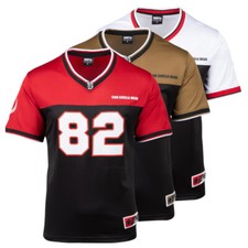 Gorilla Wear Trenton Football Jersey T-Shirt Fitness Bodybuilding Gym Wear