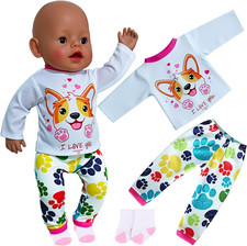 Babypuppenkleidung für 18 - für, 14-18
