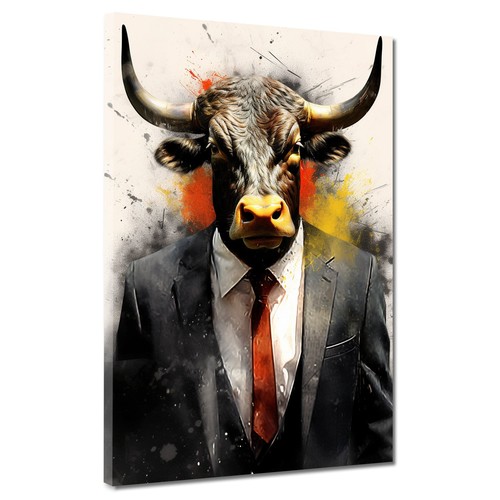Stier anzug abstrakt splash - im,