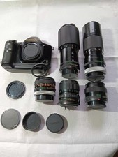 Canon analoge Kamera T90 mit 5 Objektiven