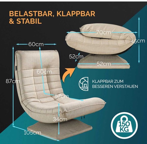 Casaria relaxsessel aberdeen - casaria,