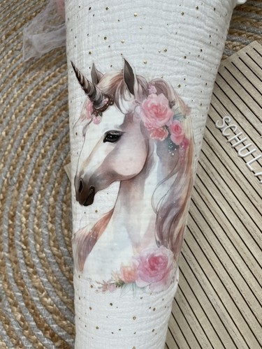 Schultüte zuckertüte einhorn - zuckertüte,