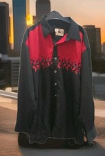 Westernhemd/Cowboy Hemd /Line Dance/Schwarz/Rot Göße L 