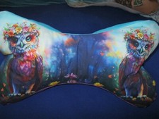 Neuer Leseknochen  Nackenkissen Kuschelkissen, Blumen Eulen