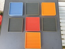 IKEA Fragg Vintage CD Ständer Halter Gummi Konvolut 7 Stück  Retro