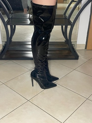 Lack overknee stiefel von - overknee,