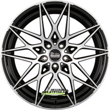 MAM B2 black front polish 8x18 ET45 - LK5/112 ML72.6 Felge Alu