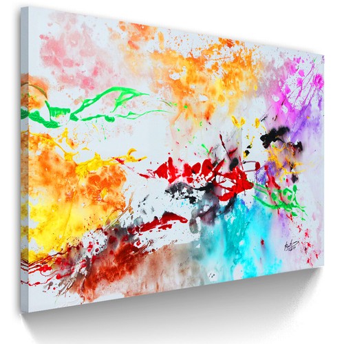 Leinwand bild abstrakt bunt - leinwand,