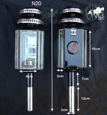 Pferdekutschenlampen Stil N20 N20A Cob Pferdegröße Messing oder weißer Metallrand 