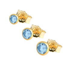 Einzel Ohrstecker Echt