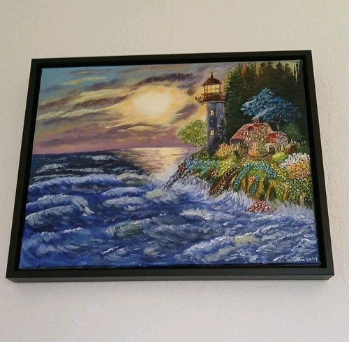 Acrylbild bild handgemalt - bild,