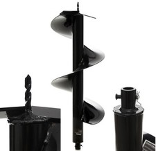 Ø 300 mm 800 mm KRAFT Erdlochbohrer Erdbohrer Erdaufbereiter Bohrer Pfahlbohrer