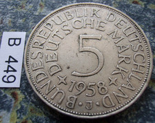 BRD 5 DM 1958 J