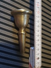Mundstück Tuba/Posaune, J. Melich, Köln, Antik, Neusilber
