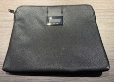 BULGARI / Kosmetiktasche Beauty Case / Kunstleder Schwarz / iPad Tasche NEU