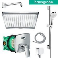 Hansgrohe Duscharmatur Unterputz Regendusche Logis Kopfbrause Brausestange iBox