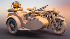 Zundapp KS750 with sidecar 1:87