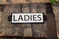 Schild Eisen Gusseisen "Ladies" WC Badezimmer antik Tür Nostalgie Zimmer