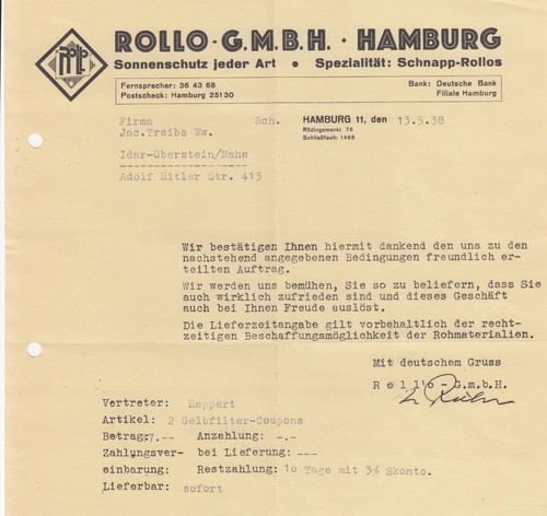 Hamburg brief bestellschein - hamburg,,