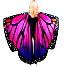 Umhang Schmetterling bunt