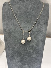 Jugendstil Collier Mit Perlen