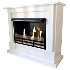 Gel & Ethanol Kamin Lukas mit Sicherheitsglas und 8 teilig. Set