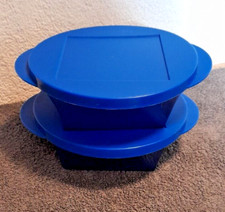 TUPPERWARE *  2 x  MEDITERRANO SCHÜSSEL *  600 ML MIT DECKEL * BLAU