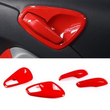 Red Door Handle Cover Trim