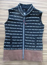 Damen Strickweste "Hell is for Heroes"  MILANO ITALY Gr. 48 = Gr. 36 - 38