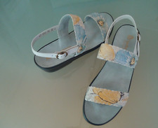 BERKEMANN schöne Sommerschuh Lederschuh Sandalen Gr.41, bunt