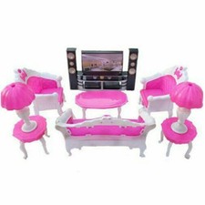 Hot 6pcs barbie dollhouse - 6pcs,
