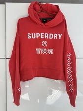 Superdry Cropped Hoodie 44 rot Damen