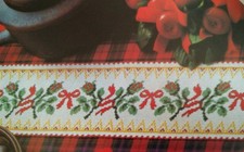 Stickvorlage, Kreuzstich, " Band mit Rosenknospen - Band mit Blumen    " 