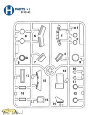H Teile (H1-H18) für Tamiya