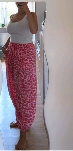Damen hose leo print - damen,