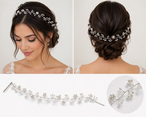 Brauthaarschmuck haarrebe - haarrebe, 40