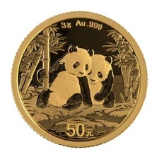 China 50 Yuan 2026 Panda Bär