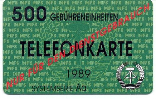Ddr telefonkarte nur - telefonkarte, für