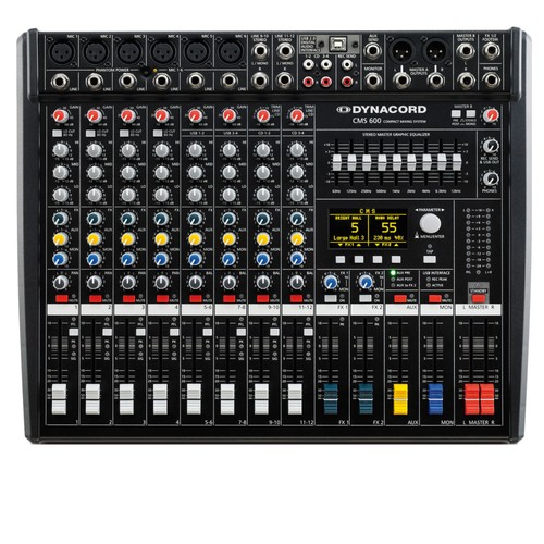 Dynacord cms 600 mic line - dynacord, mic/line