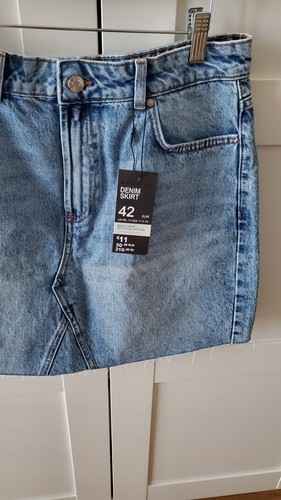 Jeansrock mit etikett - mit,