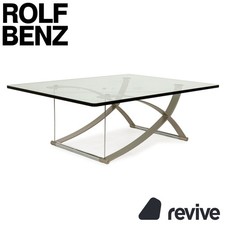Rolf Benz 1150 Glas Couchtisch	Silber