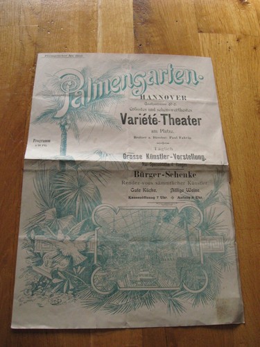 Altes programm theater - altes,