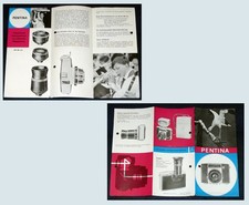 Prospekt Photoapparat „Pentina“ – VEB Kamera- und Kinowerke Dresden DDR 1963  Un