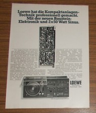 Seltene Werbung vintage LOEWE