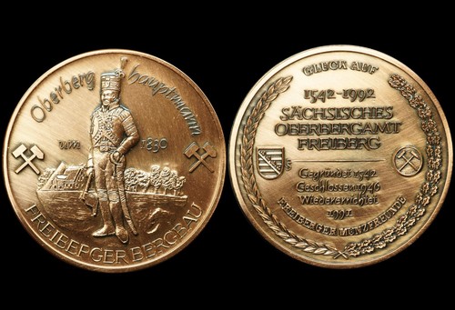 Freiberg sachsen medaille - freiberg,