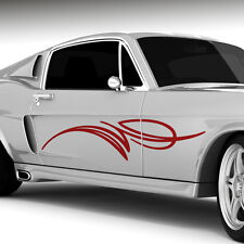 2x Pinstripes Seitendekor Streifen Linien Abstrakt Auto Aufkleber #1194