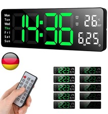 LED Digital Wanduhr mit Datum