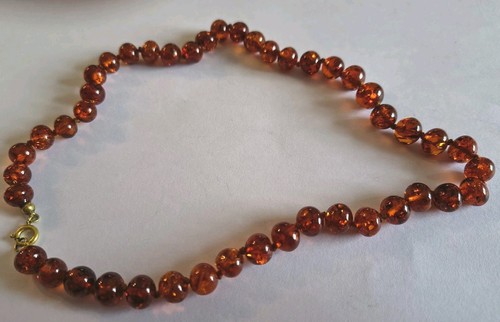 Vintage bernsteinkette - vintage,